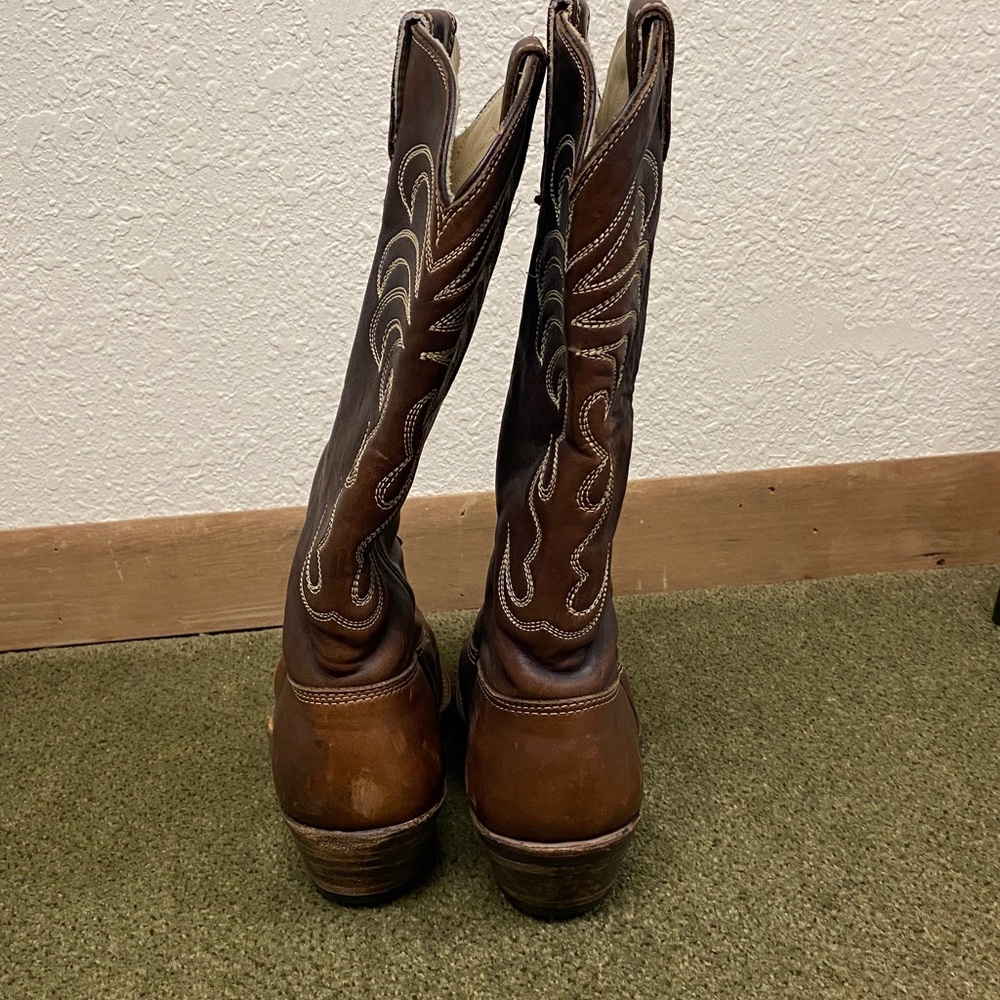 Vintage 1977 Stewart Boot Co Tucson, Az Handmade Western Boots 9D - Picture 4 of 8